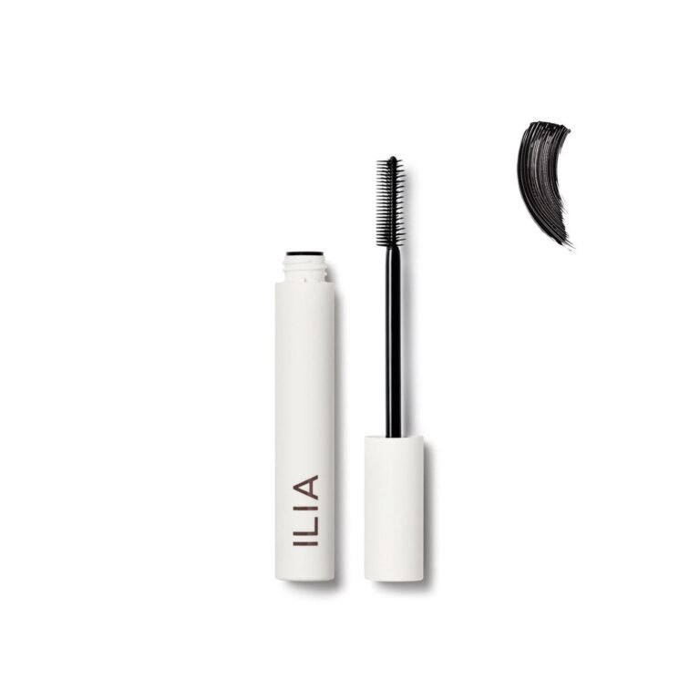 ILIA Limitless Lash Lengthening Mascara Mini 3g tube and dual-sided wand available at Glamit.pk