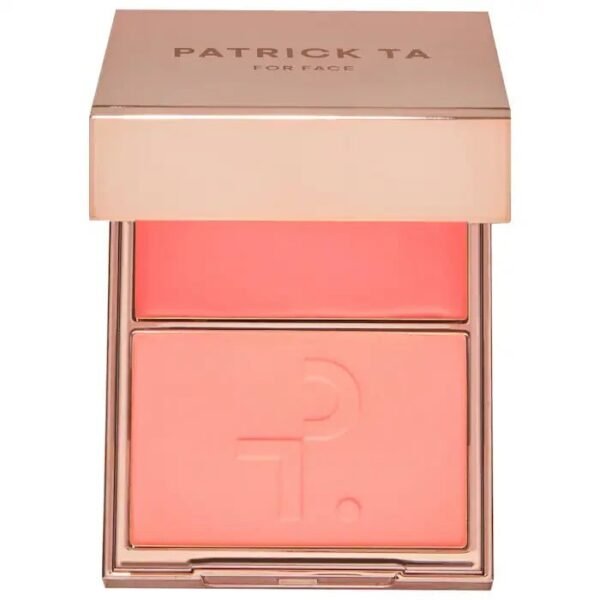 Patrick Ta Major Headlines Double-Take Crème and Powder Blush Duo compact in Soft Lunch available at Glamit.pk