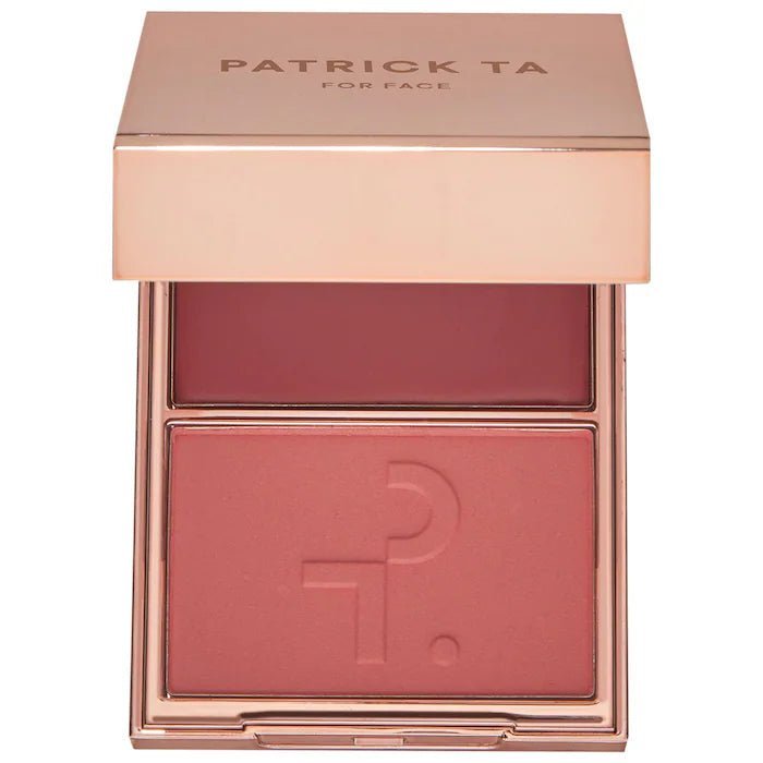 Patrick Ta Major Headlines Double-Take Crème and Powder Blush Duo compact in She's Flushed available at Glamit.pk