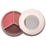 Open view of the Anastasia Beverly Hills Magic Touch Cream Blush Lip Trio in Peach displayed on Glamitpk