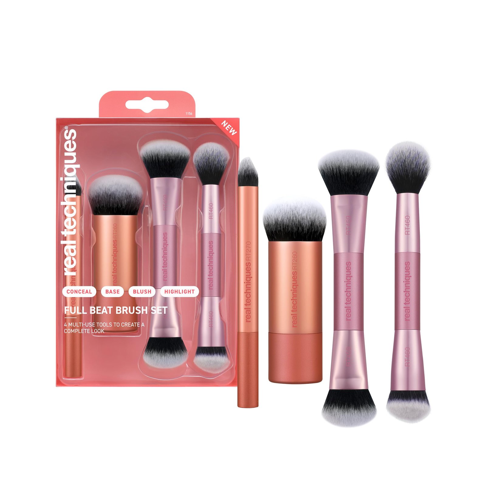 Real Techniques Full Beat Makeup Brush Set available on GLAMIT PK