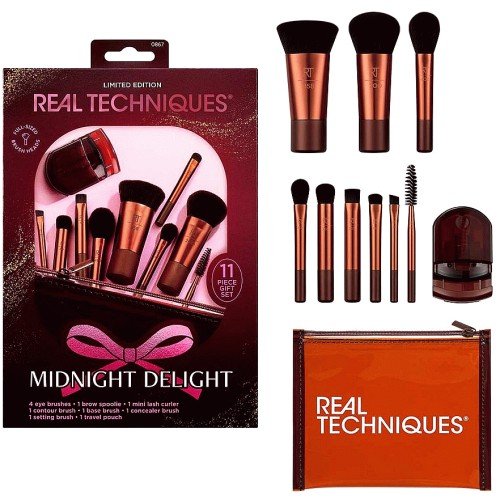Real Techniques Midnight Travel Makeup Brush Set available on GLAMIT PK