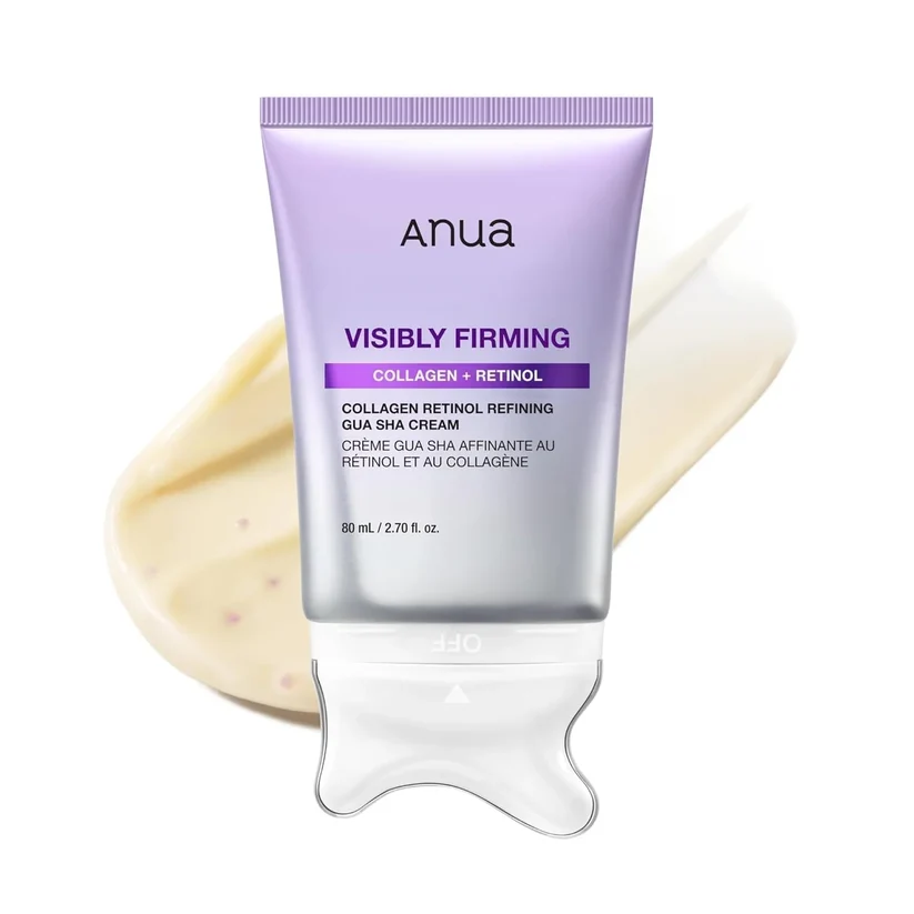 Anua Visibly Firming Collagen Retinol Refining Gua Sha Cream 80ml available on GLAMIT PK