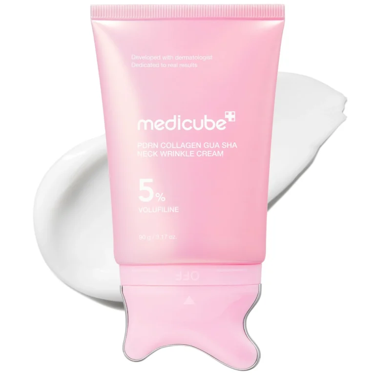 Medicube PDRN Collagen Gua Sha Neck Wrinkle Cream available on GLAMIT PK