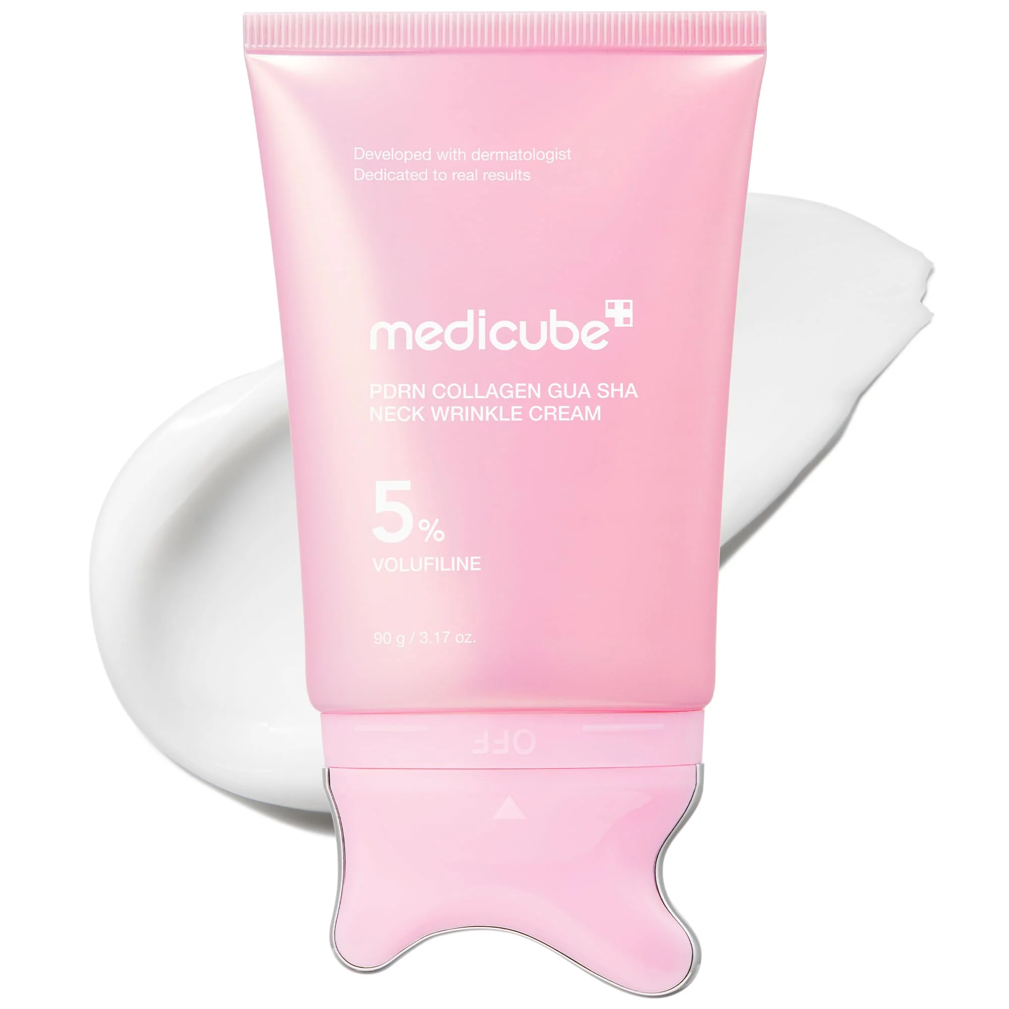 Medicube PDRN Collagen Gua Sha Neck Wrinkle Cream available on GLAMIT PK