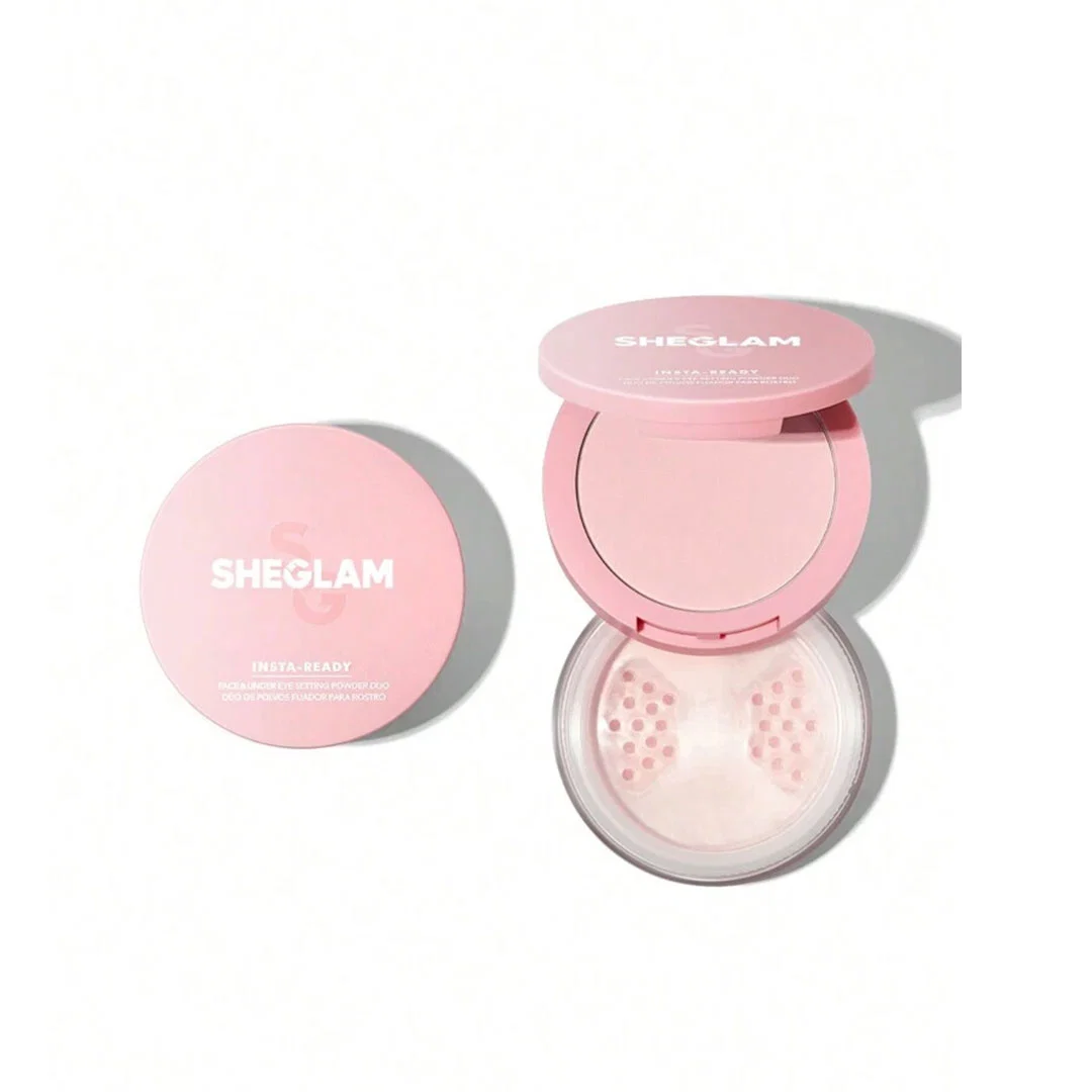 Sheglam Insta Ready Face & Under Eye Setting Powder Duo available on GLAMIT PK