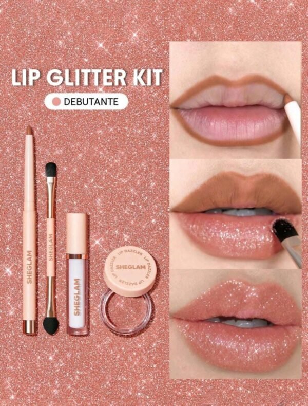 Sheglam Lip Dazzler Glitter Kit Debutante available on GLAMIT PK